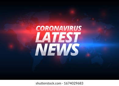 covid-19 coronavirus latest news banner concept design