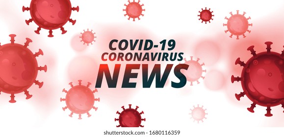 covid-19 coronavirus latest news and updates banner design