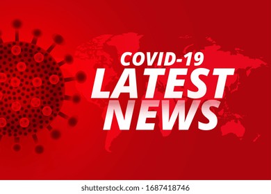 covid19 coronavirus latest news updates background design