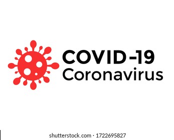 Covid-19 coronavirus logo design vector icon