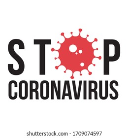  Covid-19 Coronavirus. Ein Logo von Stopp Covid-19 Coronavirus. Vektorillustration. Rettet die Welt. Illustration zur Vektorillustration gefährlicher Viren.