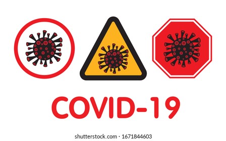 Covid-19, Coronavirus, Outbreak, vector design