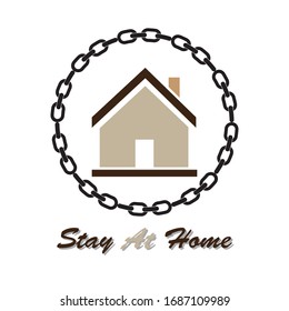 Covid-19 coronavirus quarantine campaign,stay at home