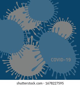 covid-19 coronavirus sick disease pandemia vector card