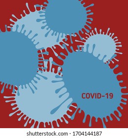 covid-19 coronavirus sick disease pandemia vector card