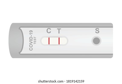 Covid-19 coronavirus test. vector illustration