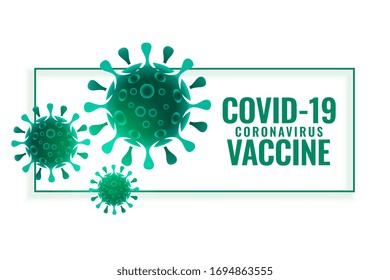 covid-19 coronavirus vaccine background with virus cells