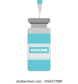 Covid-19 coronavirus vaccine. syringe injection tool for covid19 immunization treatment. 