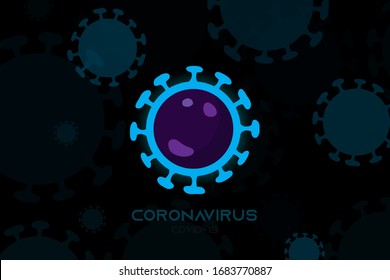 Covid-19. Coronavirus vector background illustration