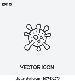 Covid-19 (Coronavirus) vector icon illustration. Ui/Ux. Premium quality. 