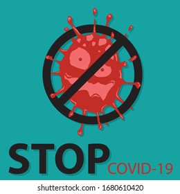 COVID-19 coronavirus vector illustration design