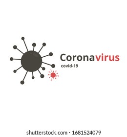 Covid-19 Coronavirus vector illustration. Pandemic disease logo. 