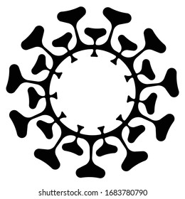 Covid-19 Coronavirus. Vector illustration sign. Coronavirus and Air pollution pm2.5 concept.