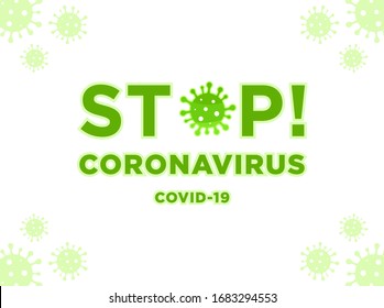 COVID-19 Coronavirus vector sign icon isolated on white background. Stop COVID-19 outbreak.