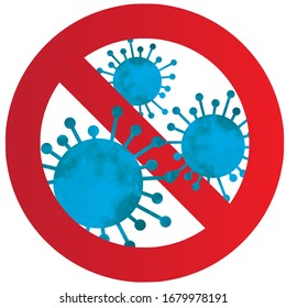 COVID-19 Coronavirus Virus Stop Symbol