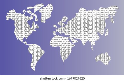 Covid-19, Covid 19 map confirmed cases report worldwide globally. Coronavirus disease 2019 situation update worldwide. Maps show where the coronavirus has spread, graphic on white background