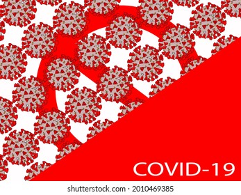 COVID-19 dangerous vector white background
