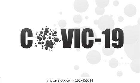 Covid19 disease Cell,Coronavirus cell outbreak concept,design for science and Medical health risk,vector