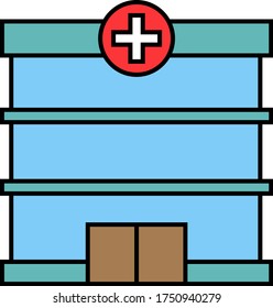 Covid-19 Disease emergency doctor location vector icon design, erecting inflatable, sealed-off infectious disease tents on white background, Quarantine Center, coronavirus treatment hospital concept