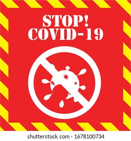 Covid-19 Disease Bewegungsbewegung lockdown Poster