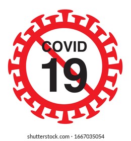 Covid19 font logo design , background