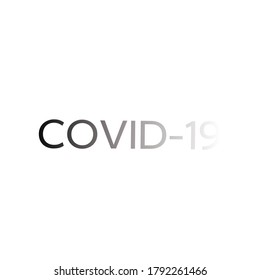 Covid-19 is gone gradient text. 