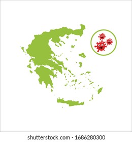 Covid-19, Greece map of protection against Corona virus