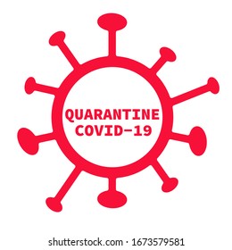 COVID-19 icon on white background. flat style. stop novel coronavirus icon for your web site design, logo, app, UI. coronavirus 2019 symbol. stop coronavirus sign. virus wuhan from china.