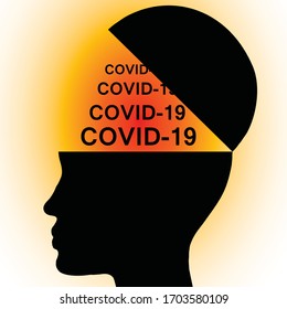icono covid-19 - ilustración vectorial 
