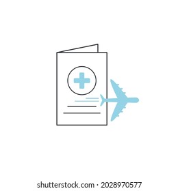 Covid-19 immune passport and boarding pass. Coronavirus vaccination certificate. New normal. Sars 2019-nCoV pandemic. Antigen test result to travel around the world again. Unlock tourizm and business	