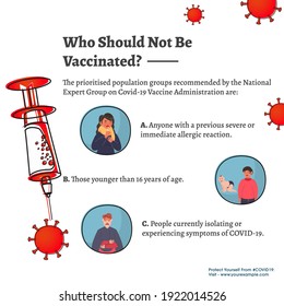 Covid-19 Immunization Or Vaccination Poster Or Template Design With Given Information.