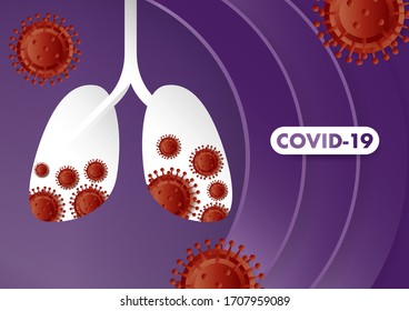 Covid-19 infection. Epidemic warning, virus protection time. Control and pandemic prevention. Medical health care design. Stay safety. Emergency poster concept