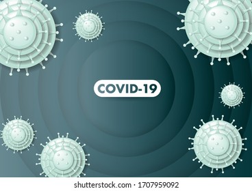 Covid-19 infection. Epidemic warning, virus protection time. Control and pandemic prevention. Medical health care design. Stay safety. Emergency poster concept