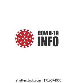 Covid-19 info sign collection. Coronavirus vector icon symbol set. Social distancing, avoid crowds and stop corona virus campaign. Stay and work at home logo. Sars pandemic information poster.