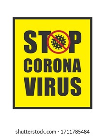 Covid-19 info sign. Coronavirus vector icon. Social distancing, avoid crowds and stop corona virus campaign. Stay and work at home logo. biohazard symbol. Pandemic information poster.