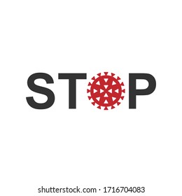 Covid-19 info sign. Coronavirus vector icon symbol. Social distancing, avoid crowds and stop corona virus campaign. Stay and work at home logo. Sars pandemic information poster.