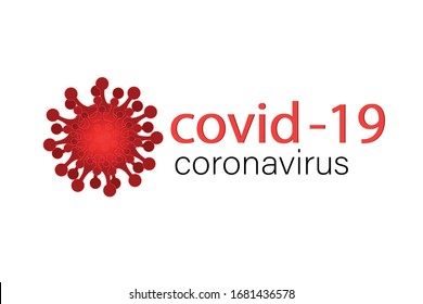 COVID-19 Inscription  Logo on a white background. WHO launches new official name for coronavirus disease called COVID-19