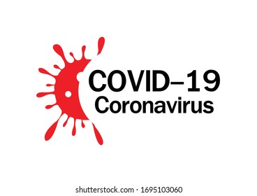 Covid-19 Logo design The Covid-19 Virus. Following the global outbreak of the virus in the world