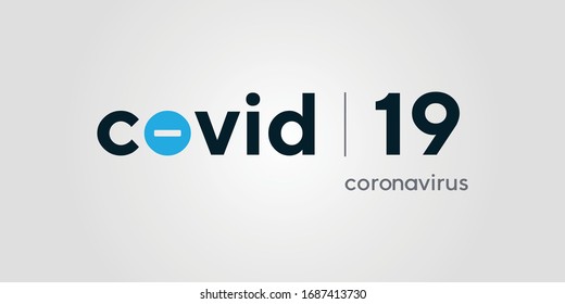 covid19 logo vector design coronavirus