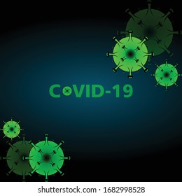 covid-19 logo vector illustration template