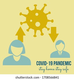 Covid-19 medical icon concept.  The Coronavirus is affecting many countries and territories around the world
