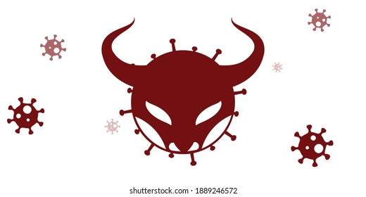 Covid-19 mixed with ox represent to year of ox the coronavirus was still with us.