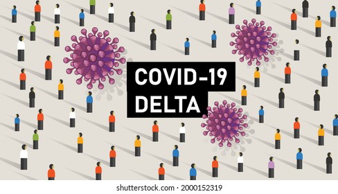 covid-19 new variant delta corona virus epidemic mutation world wide map