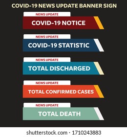 COVID19 NEWS UPDATE BAR BANNER SIGN ICON