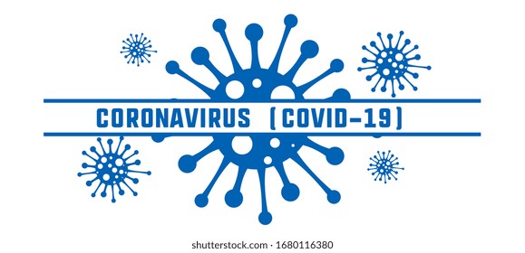 covid-19 novel coronavirus disease banner concept design