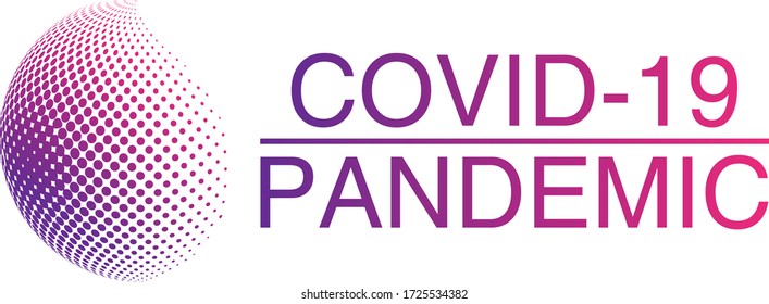 Covid-19 Pandemic Banner Sign/Symbol Vector 