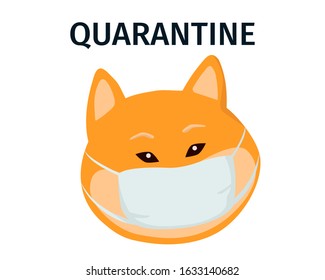 COVID-19. Pandemic. Coronavirus pandemic. Wuhan coronavirus concept. Quarantine. Wear medical face mask. Novel coronavirus 2019-nCov outbreak in China. Vector illustration.