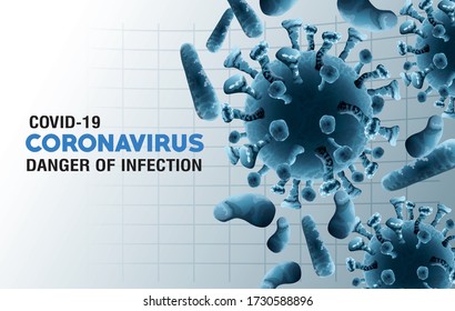 covid19 pandemic particles and lettering pattern vector illustration design