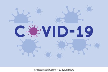 covid19 pandemic poster with particles vector illustration design