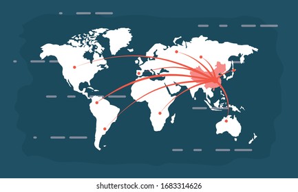 covid19 pandemic statistics with earth planet vector illustration design